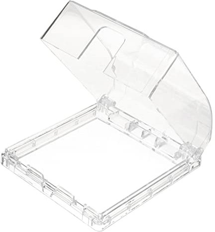 HOMSFOU Copertura antipioggia per campanello, coperchio campanello, copertura di ricambio per campanello, scatola impermeabile, copertura per campanello, coperchio porta in plastica