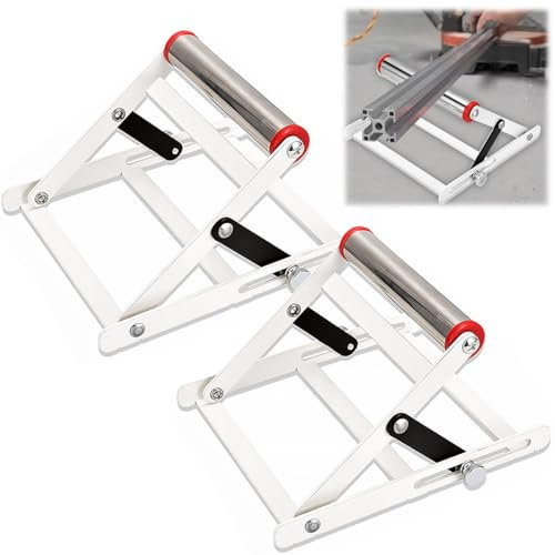 2PCS Adjustable Cutting Machine Support Frame, Foldable Table Saw Stand