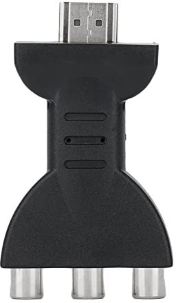 VOBOR HDMI auf 3RC Adapter, HDMI auf AV Video Adapter Rot Weiß Gelb Schnittstelle