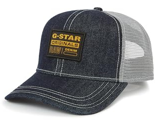 G-STAR Gorra de béisbol para Hombre, Azul (Raw Denim D21247-E023-001), Talla única
