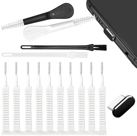 Rengöringskit för mobiltelefoner, Rengöringsverktyg för mobiltelefon,15X/Set Mobiltelefon Hole Dust Cleaner | Laddsportrengörare, hörlursuttag borstverktygssats, USB C rengöringskit för rengöring, tel