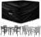 Futura Square Garden Furniture Covers Waterproof 250x250x90cm, 420D Oxford Fabric Outdoor Table, Rattan & Patio garden furniture covers, PVC Lined, Air Vents and UV Safe
