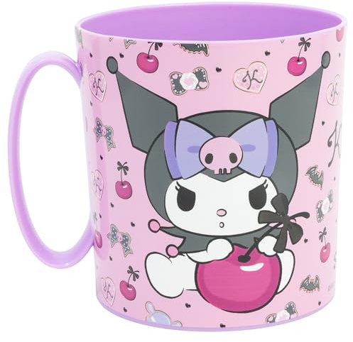 Stor Kuromi Tasse en plastique réutilisable pour micro-ondes 390 ml