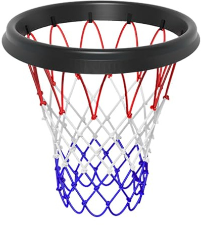 Reemplazo de Red de aro de Baloncesto portátil, de Redes de aro de Baloncesto al Aire Libre, reemplazo de Red de Aros de Baloncesto antilátigo, Red para Ajuste de Borde de tamaño