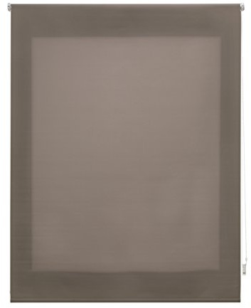 Uniestor Tenda a rullo traslucida tinta unita - Marrone, 100 x 250 cm (Larghezza x Altezza) | Dimensioni del tessuto 97 x 245 cm. Tenda avvolgibile traslucida