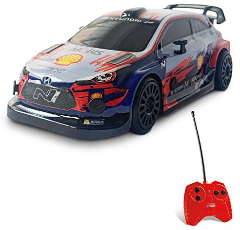Mondo- RC 1:28 Hyundai I 20 WRC Rally Veicolo Radiocomandato, Colore Livrea, 63669