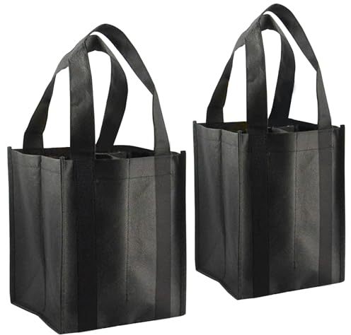 GWAWG 2 Stück Flaschentasche,Flaschenkorb 6/4 Flaschen,Flaschen Tasche,mit Tragegriff für Angeln,Camping,Reisen,Einkaufen,Lagerung