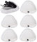 6 paños de repuesto para limpiador a vapor, almohadillas de repuesto triangulares compatibles con la funda de mopa de vapor X5, para Shark H2O H20 X5, 21 x 27 cm