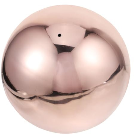NULYLU Boule décorative Boule d'observation du Jardin Globe sans Couture Boule Flottante Boule de décoration Boule réfléchissante Boule de Jardin en métal Acier Inoxydable Rose Gold