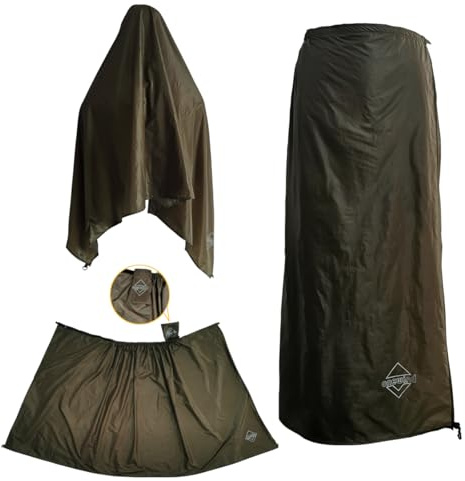 onewind Regnkjol för män och kvinnor halv poncho vattentät ultralätt nylon regnbyxor kilt vindtät regnkläder foder för camping vandring