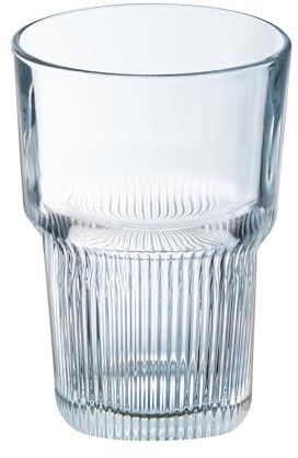 Arcoroc Vasos de Agua de Cristal Starline 42 cl Juego de 6 | Vidrio templado antigolpes, vasos para zumo, refresco y whisky, apto para lavavajillas, fabricado en Francia