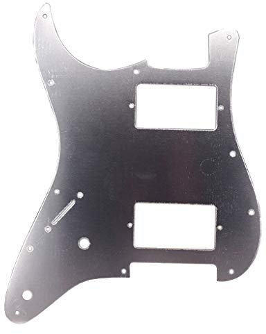 Aluminium HH Gitarr Pickguard repfri platta för ST gitarr silver