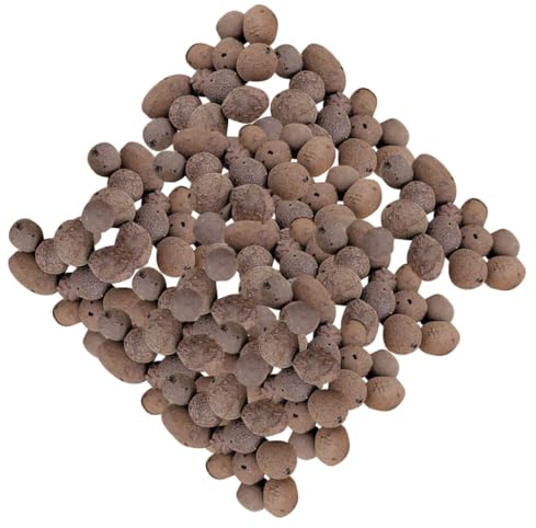 DIYEAH Ceramsita de Drenaje para Jardinería 1 Kg Arcilla Expandida Porosa y Ligera 05-1 CM para Macetas y Cultivo sin Suelo Material Transpirable para Plantas y Suculentas