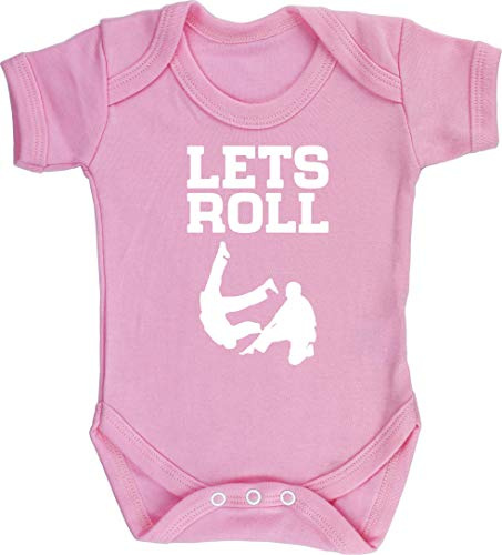 Hippowarehouse lets roll Jiu Jitsu baby vest bodysuit (short sleeve) boys girls