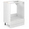 Vicco Herdumbauschrank R-Line, Herdschrank, Weiß Landhaus/Weiß, 60 cm, AP Eiche