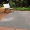 In & Outdoor Teppich Wetterfest Wohnzimmer Balkon Küchenteppich Terrassenteppich Flachgewebe Sisaloptik Meliert Einfarbig grau 300x400 cm