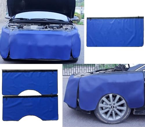 Generico Set 3 PZ Telo Magnetico Copertura Protezione per PARAFANGO E Frontale CARROZZERIA dell' Auto