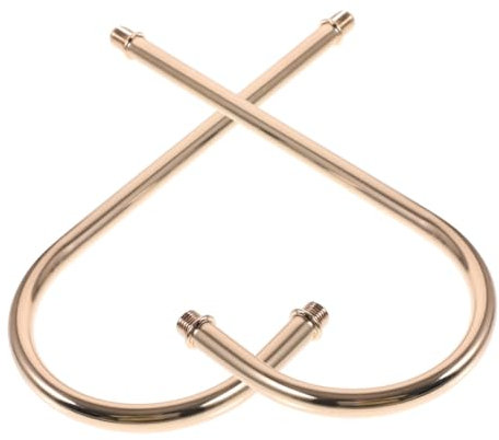 MAGICLULU Accessorio Per Lampada Da Tavolo Tubo Curvo Filettato 215mm Staffa Lampada Per Luci Pendenti Fai Da Te Elegante Per Lampade Da Parete e Plafoniere Multitesta Set 2 Pezzi