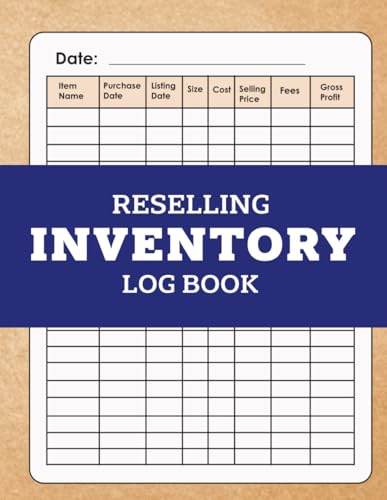 Reselling inventory log book: Sales & Costs logbook for resellers.