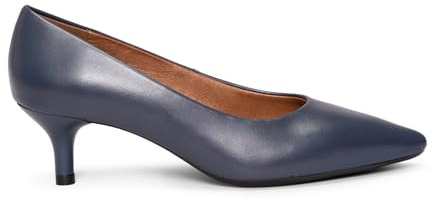 miMaO Zapatos de Vestir con tacón Kitten en Piel Marino, EU 38