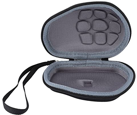 AUNMAS 2S Mouse Storage Case, Anti-Fall EVA Som Bär Påse med Handrem, Lämplig för Proffs-svart