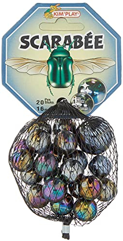 Kim'Play 500833 Set of 20 + 1 Beads, Scarab, Multicolor