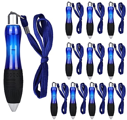 Mitening 12 Piezas Bolígrafo, Bolígrafos de Gel 1mm, Bolígrafo Roller, Bolígrafos de Retráctiles Instrumentos de Escritura, para Oficina, Escuela y Familia (Azul)