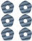 Odashen Wischpads für Eufy X10 Pro Omni für Eufy X9 Pro Roboter-Staubsauger, waschbar und wiederverwendbar, weiches Wischpad, Ersatzzubehör, 6 Stück