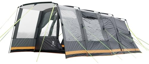 OLPRO Outdoor Leisure Products Kinver 5.0 - Tenda a tunnel con 5000 mm di altezza e protezione dai raggi UV, materiale di riproduzione, per famiglie e grandi gruppi, pali in fibra di vetro, rete