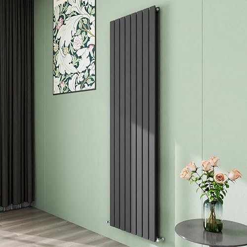 Simple Bathroom 1800×544mm Vertical Panel Designer Radiator Anthracite Double Flat Panel Central Heating Radiators