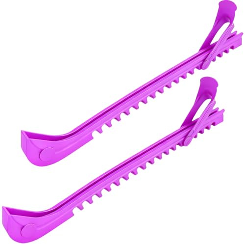 JIfengan Ice Skate Guards, Ice Skate Blade Covers Ice Skating Protector Ice Hockey Equipment with Adjustable Buckle, for Ice Skating, Figure Skates, Hockey