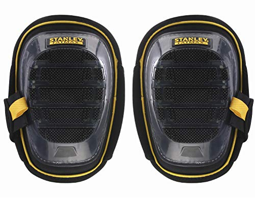 STANLEY FATMAX Gel-Knieschützer (halbstarr, Knieschoner mit High Memory Gel, für langes Arbeiten auf den Knien & Dachdeckerarbeiten, hohe Abriebfestigkeit) FMST82960-1