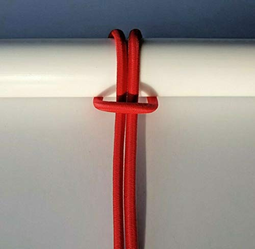 Generic GUMMISEIL Expanderseil Planenseil elastisches Seil ø 10 mm 100 M rot