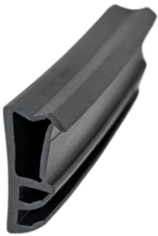 Flügelfalzdichtung für Holztüren und Holzfenster ► Dichtgummi ► Ersatzdichtung ► Gummidichtung ► Dichtprofil ► Langlebig und wartungsfrei (Schwarz)