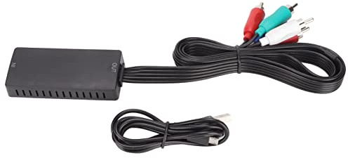 HDMI Till YPbPr RGB + Ljud R/L-omvandlare, HDMI Till Komponent-omvandlare Kompositadapter, Stöd 1080P Kompatibel med DVD-spelare och PC