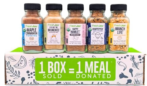 FreshJax Gourmet Gewürze und Gewürze, Geschenkbox (5er Set) (Sunrise Geschenkset)