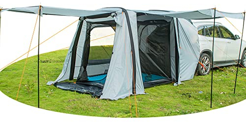Auto-Markise, aufblasbares SUV-Zelt, universelles Fahrzeug-Autozelt für 3–4 Personen mit wasserdichtem Überzelt, geeignet für Familien, Camping, Reisen, Outdoor-Aktivitäten