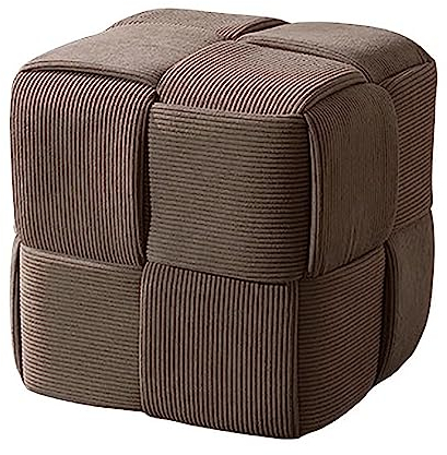Poggiapiedi Ottomano Cubo Quadrato,Pouf Imbottito in Velluto Intrecciato,Sgabello Poggiapiedi Moderno,Pouf Lavorato a Maglia Pouf Imbottito,Tavolino da caffè per Soggiorno Camera da Letto(38