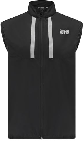 Time To Run Gilet Veste de Course a Pied Sans Manche Pour Homme Avec Poches - Légère Coupe-Vent Respirant - Idéal Pour L'exercice et Le Jogging - de L Jet