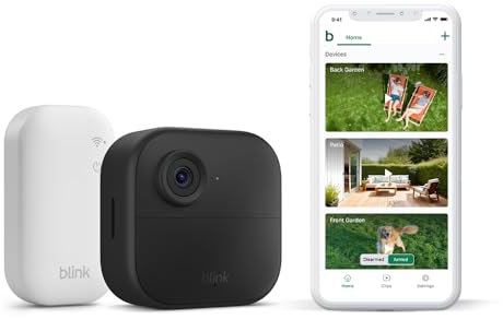 Blink Outdoor 4 camera – Wireless HD smart security camera, two-year battery life, enhanced motion detection, works with Alexa - 1 camera system with Sync Module Core incl. - IP65