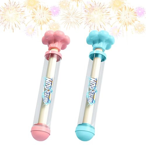 Dayineks - Pistola de agua para petardos, 2 unidades, con boquilla para fuegos artificiales, juguete portátil para adultos y niños, tipo pusher