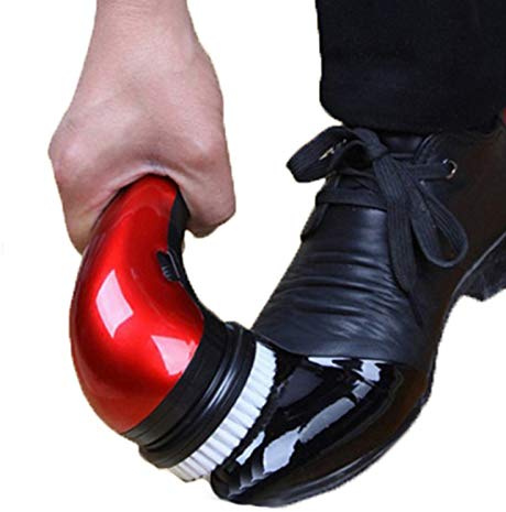 KRXSOBNV, Kit lucidante, Spazzola elettrica lustrascarpe Kit Portatile for la Cura della Pelle for Scarpe, Borse, Divano,A,Lucidascarpe Elettrico