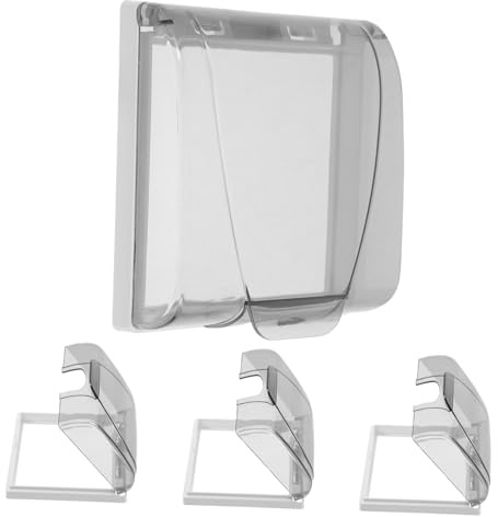 HONITANO 4 pezzi Coperture Adesive Impermeabili per Interruttori e Prese Tipo Protezione per Bagno Resistente Installazione Senza Attrezzi