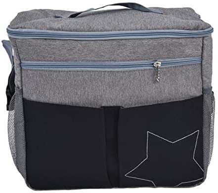 HPZIHUIT Bolsa de pañales Multifuncional Impermeable de Gran Capacidad, Mochila de Maternidad, Bolsas de Cambio de bebé para Viajar (Gris)