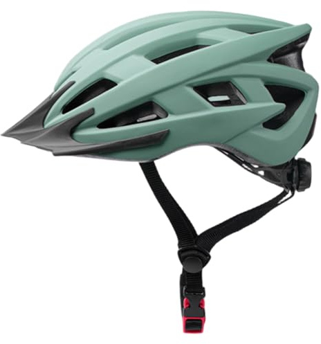 Adult Bike Helmet, Lightweight & Comfort Cycling Helmet for Men & Women, Green