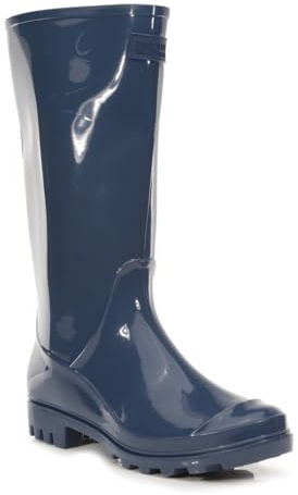 Regatta Wenlock Pull-On Waterproof Wellington Boots - Dark Denim, Size 7 UK