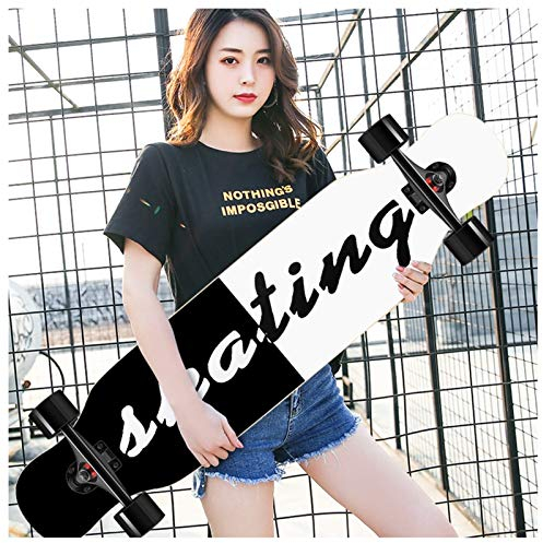 KHUY Pro Skateboard für Cruising Freestyle Downhill Dance Longboard Jungen Premium Longboards für Mädchen 42 Zoll Longboard Skateboard für Erwachsene Anfänger Mädchen Jungen (Color : Style B)