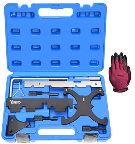 Engine Camshaft Belt Timing Locking Tool Kit Compatible with Ford Fusion Escape Focus Fiesta Mazda 1.25 1.4 1.6 1.7 1.8 2.0 2.3L 2.5L Ecoboost 1.5L 1.6L, 2.0 TDCi 303-1097 303-748 303-1550 303-1552