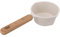 Cacerola Pequeña para Leche, Cacerola Antiadherente Blanca, Olla Multifuncional con Mango de Madera para Freír, Mini Calentador de Mantequilla, Fondo Plano
