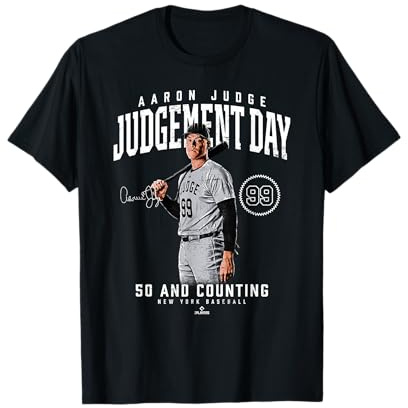 Judgement Day 50 and Counting Aaron Judge New York Baseball T-Shirt